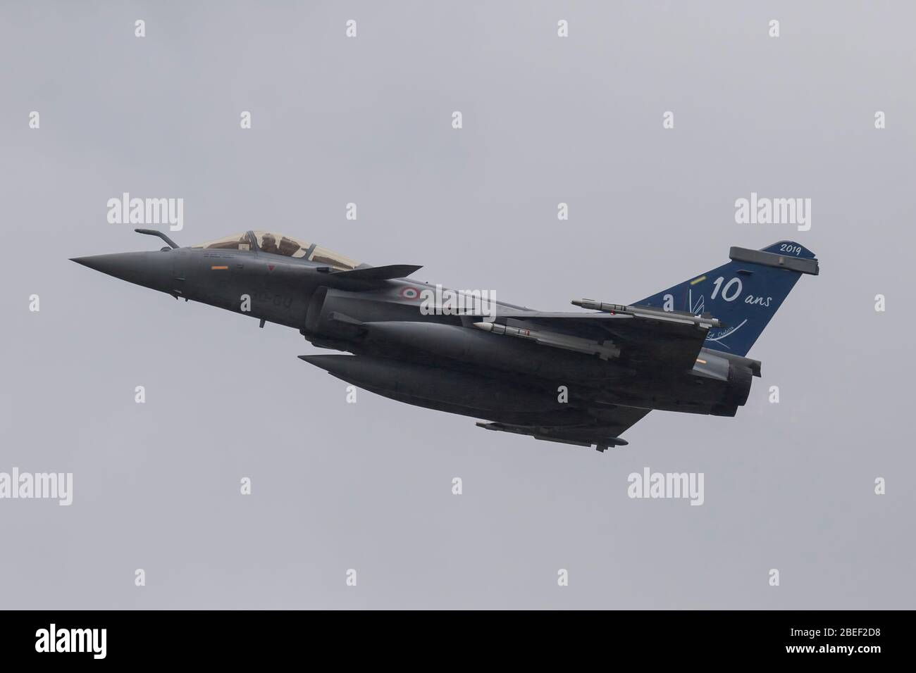 La Force aérienne française Dassault Rafale à l'OTAN Tiger Meet 2019 à la base aérienne française Mont de Marsan BA118 Banque D'Images