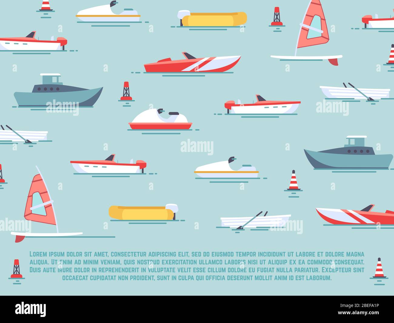 Conception d'affiches de transport maritime - bateaux et navires fond. Illustration vectorielle Illustration de Vecteur
