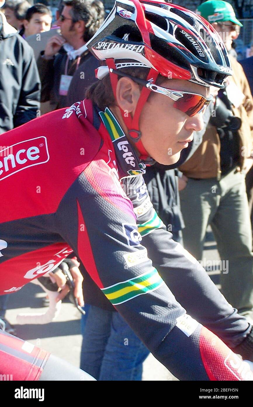 Christophe Brandt de Silence-Lotto lors de la Milan San Remo 2008, course cycliste, Milan (298 km) le 22 mars 2008 à Milan, Italie - photo Laurent Lairys / DPPI Banque D'Images