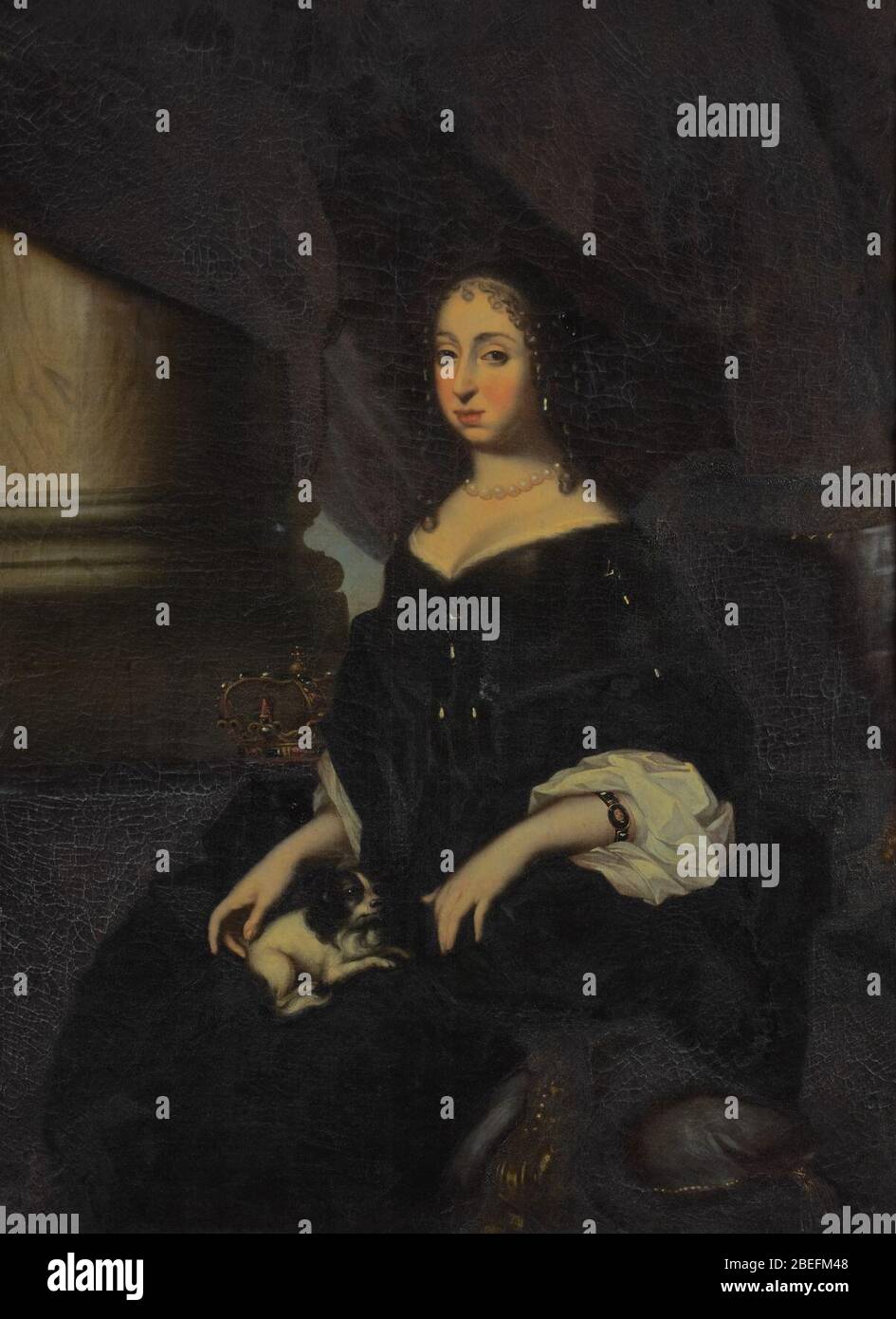 Hedwig Eleanor de Suède c 1666 de David Klöcker Ehrenstrahl (culture). Banque D'Images