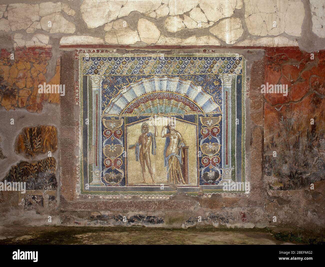 Maison de Neptune et Amphitrite. Banque D'Images