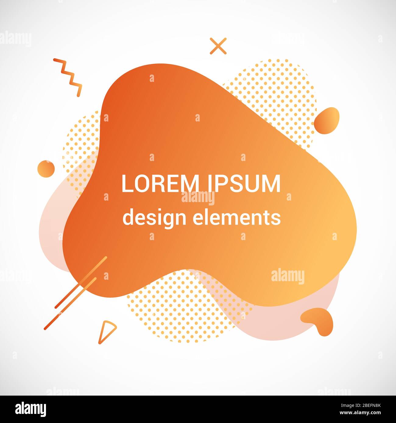 Moderne liquide élément abstrait graphique dégradé plat style fluide de conception vecteur Illustration de Vecteur