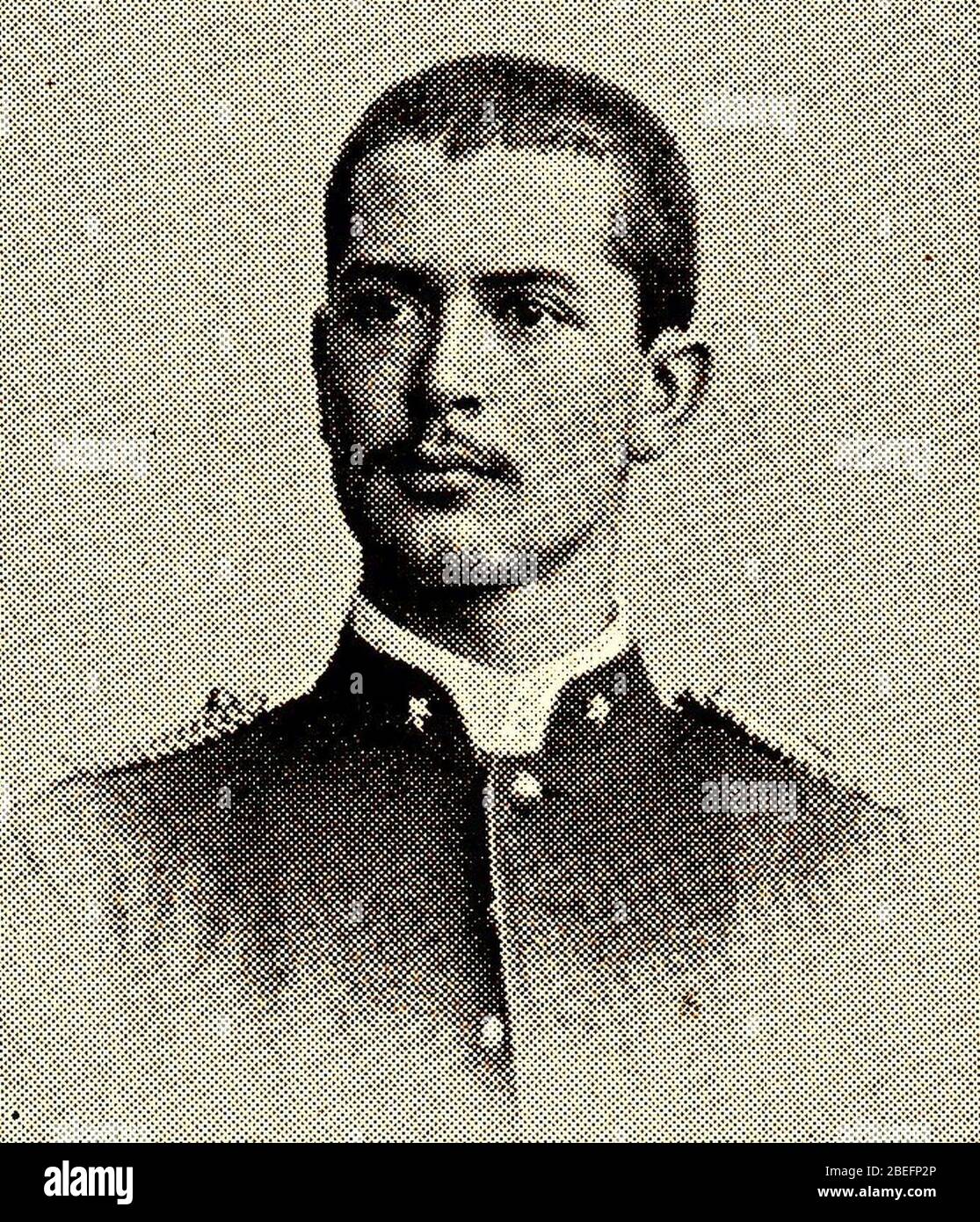 Heijden, HAC van der. Tweede luitant infanterie. Gesneuveld 18 novembre 1894. Banque D'Images