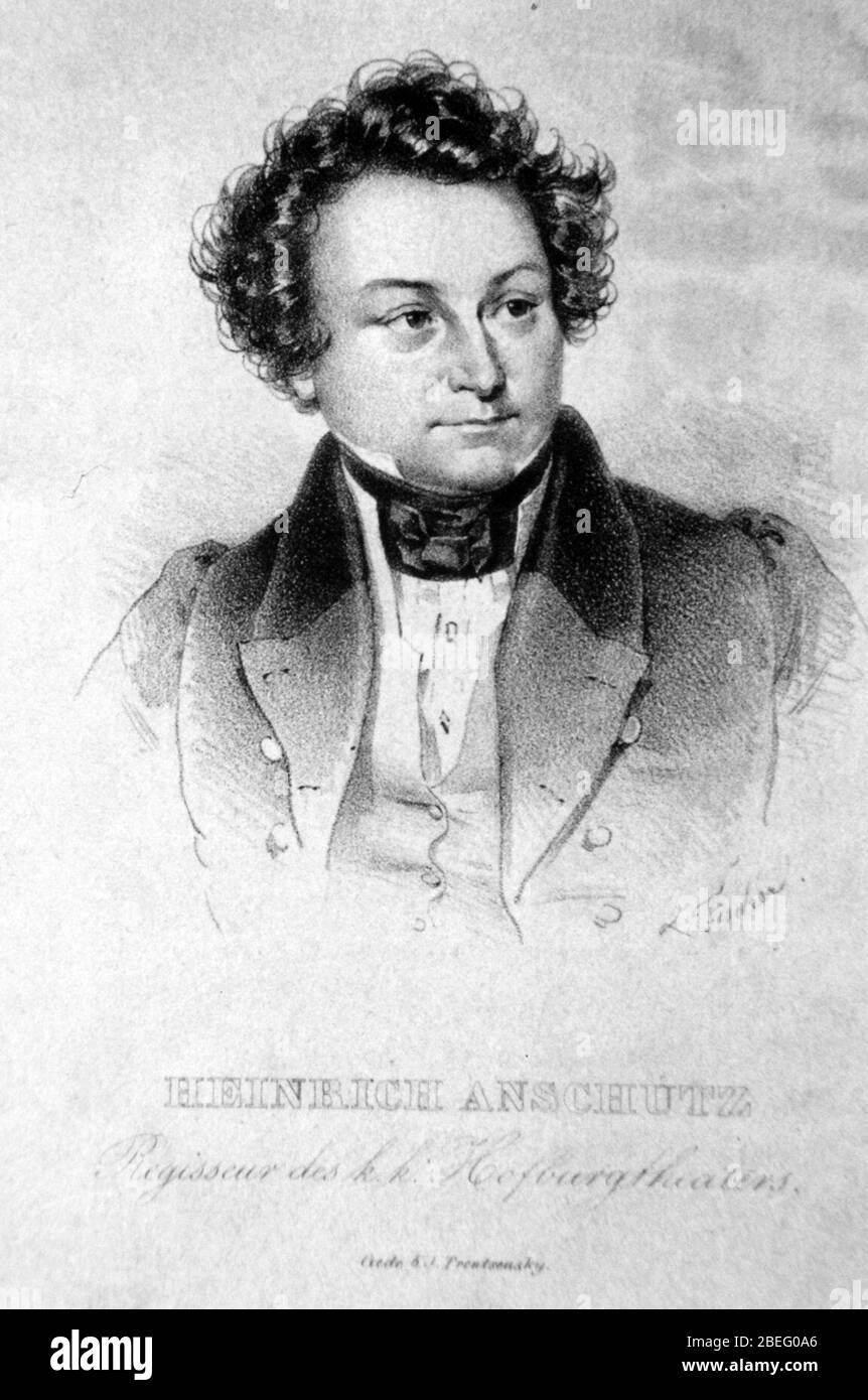 Heinrich Anschütz Fischer Litho. Banque D'Images