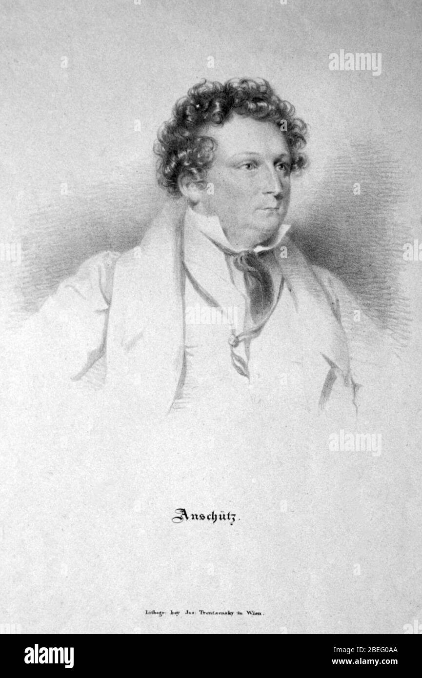 Heinrich Anschütz Litho. Banque D'Images