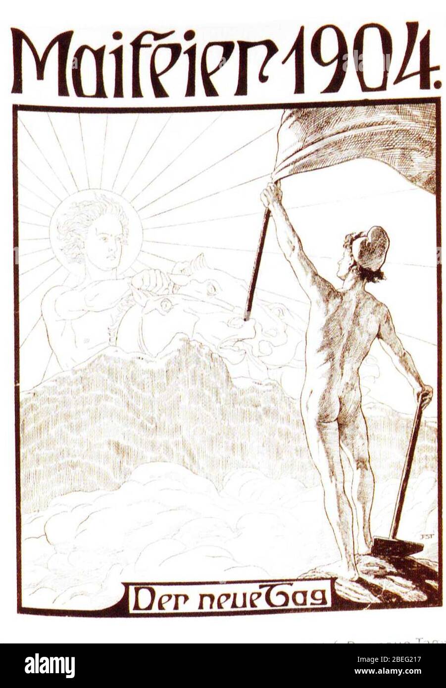 Heinrich Hoffmann Maifeier 1904. Banque D'Images