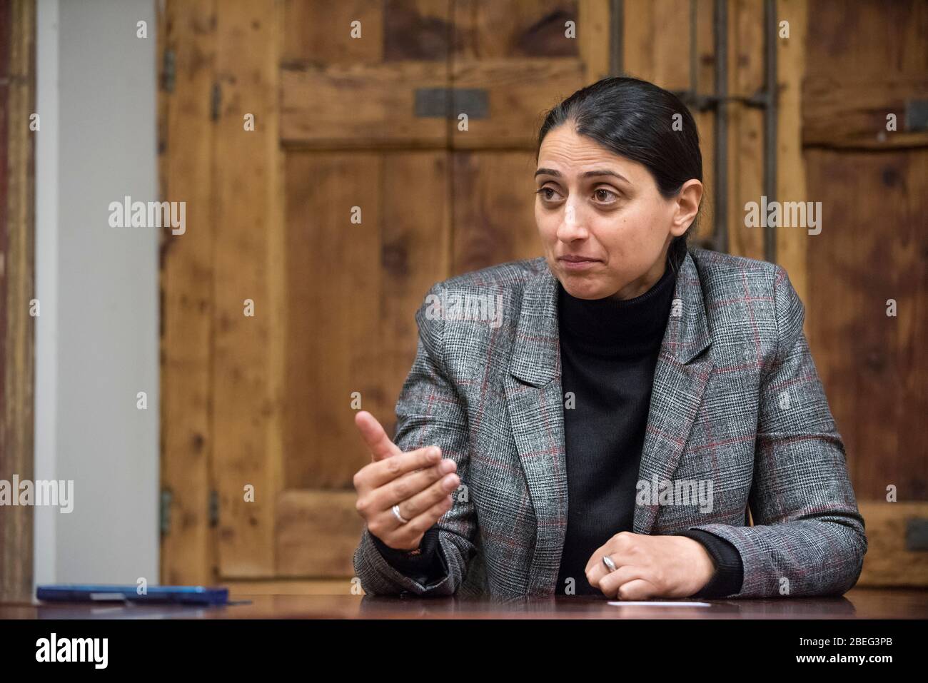 Feleknas Uca Diputada del Partit Demòcratic dels Pobles (HDP) A l'AssembleA Turca i dirigent Kurdoiazidita. (Barcelone) Banque D'Images