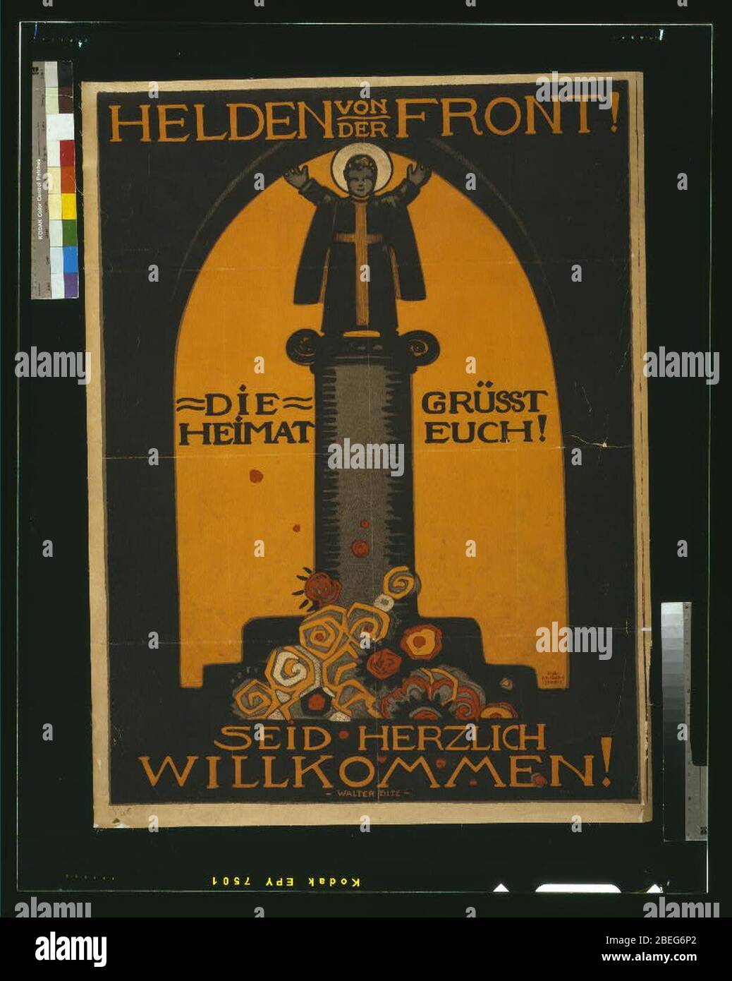 Helden von der Front, die Heimat grüst euch! Seid Herzlich willkommen! Banque D'Images