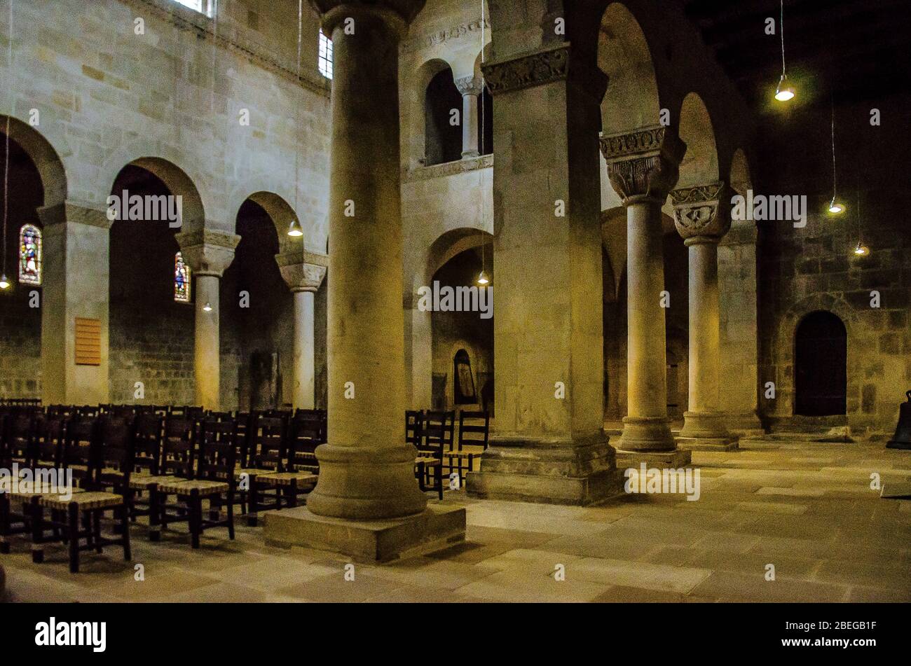 Quedlinburg ville située juste au nord des montagnes de Harz en 1994, le château, l'église et la vieille ville ont été ajoutés à la liste du patrimoine mondial de l'UNESCO. Banque D'Images