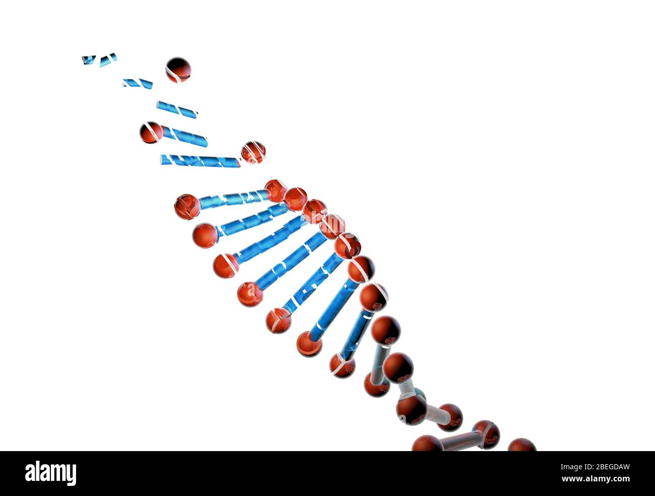 Rupture d'ADN, illustration Banque D'Images