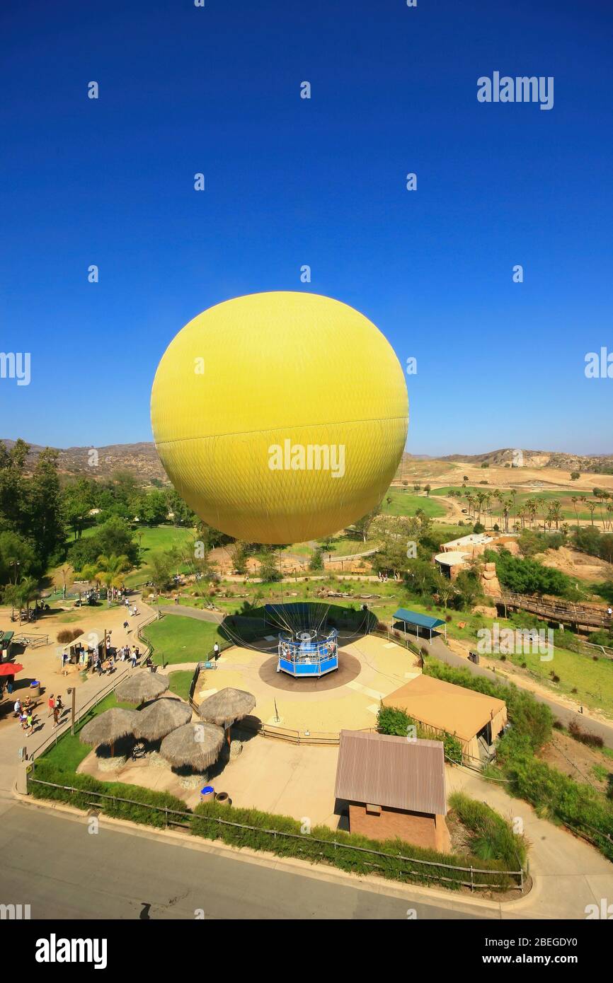 Vue panoramique sur le parc Safari du zoo de San Diego en Californie Banque D'Images