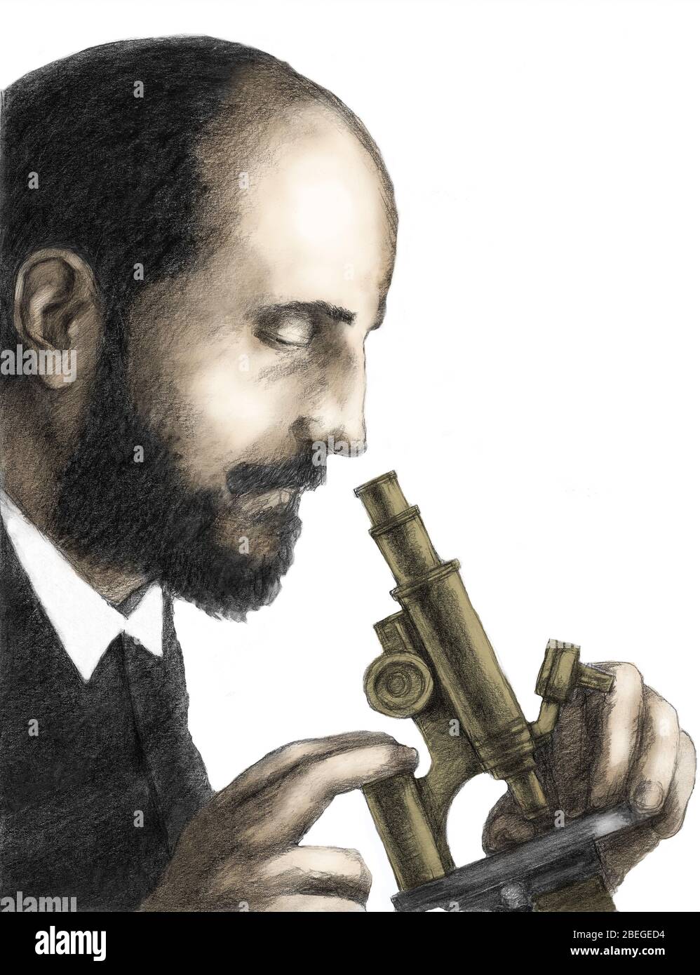 Santiago Ramon y Cajal, scientifique Banque D'Images