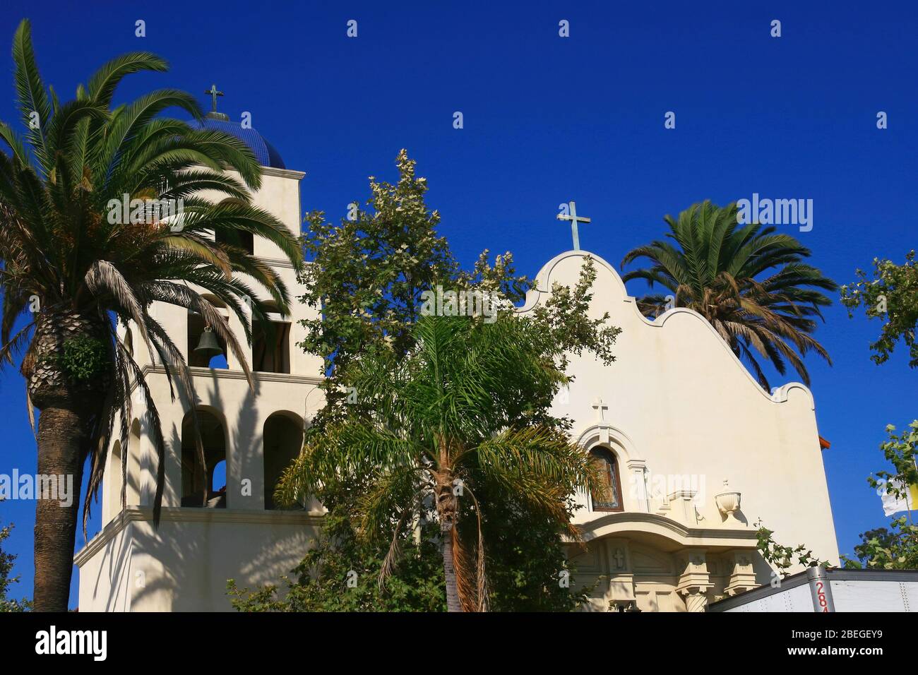 San Diego, 20 AOÛT 2009 - vue extérieure de l'Église Immaculée conception Banque D'Images