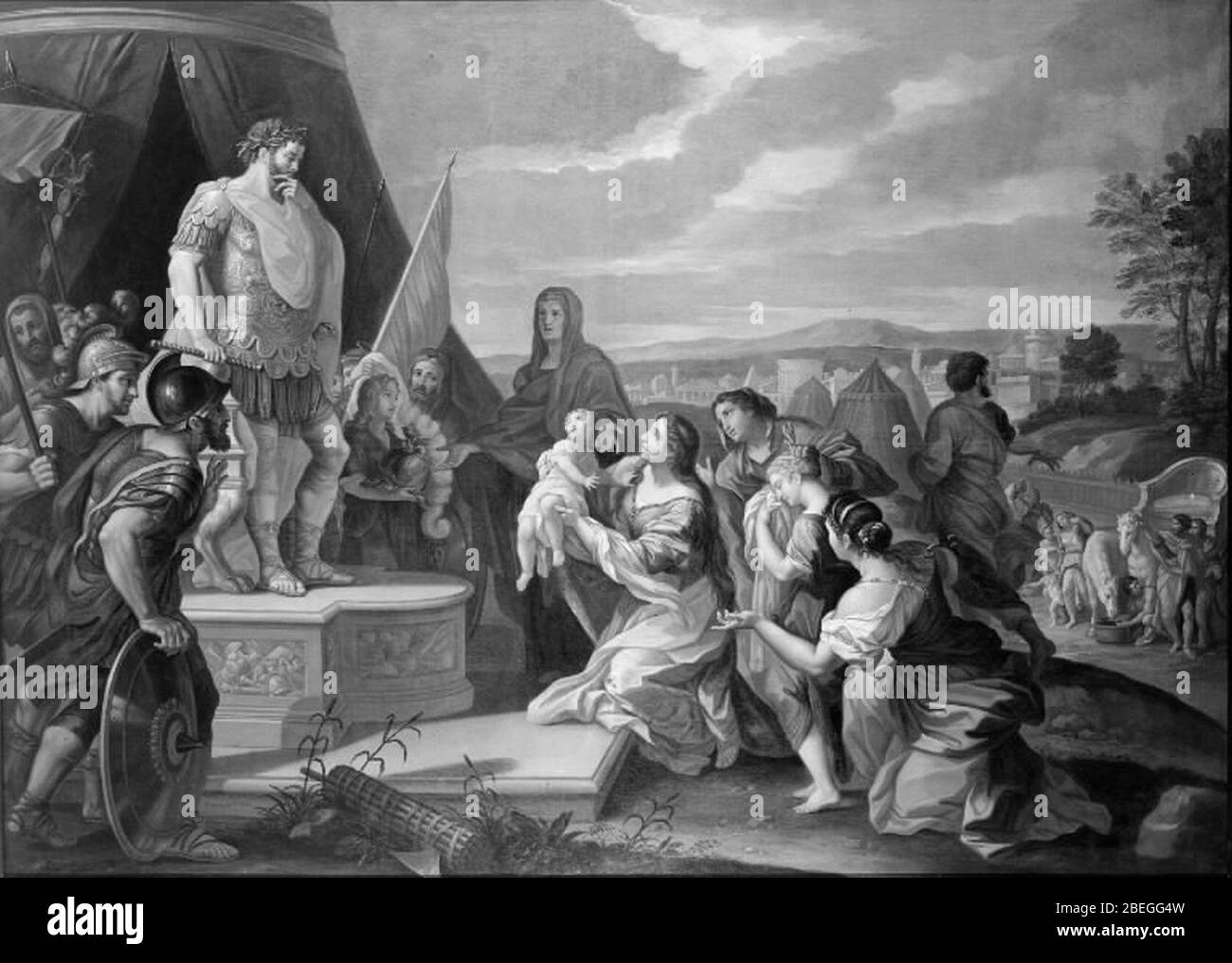 Hendrik Krock - Coriolan ved Roms belejring Banque D'Images
