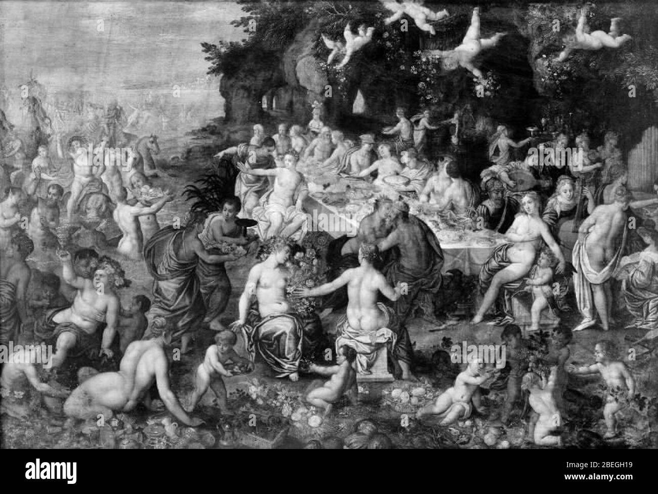 Hendrik van Balen d.Æ. - le banquet des dieux. Le mariage de Peleus et de Thetis Banque D'Images