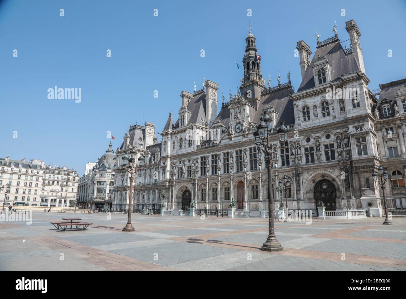 HÔTEL DE VILLE, PARIS Banque D'Images
