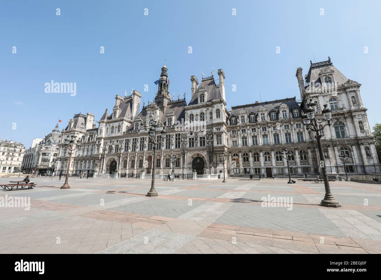 HÔTEL DE VILLE, PARIS Banque D'Images