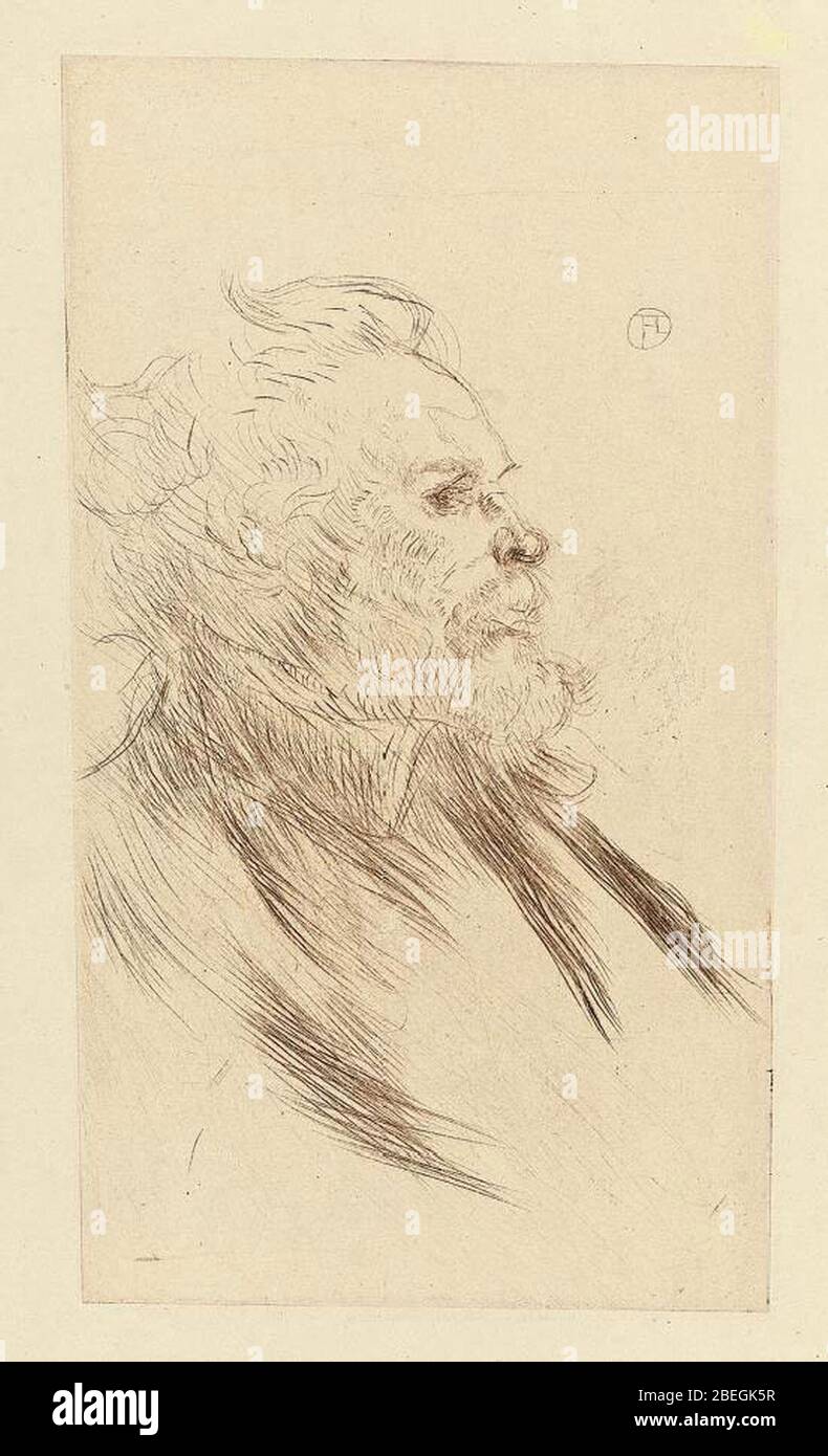 Henri de Toulouse-Lautrec (1864-1901) - Portrait du Tristan (1898). Banque D'Images