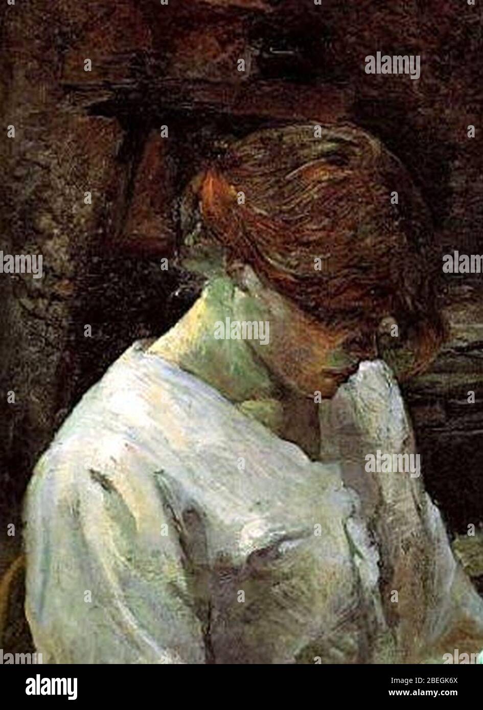 Henri de Toulouse-Lautrec (1864-1901) Carmen Gaudin 1889. Banque D'Images