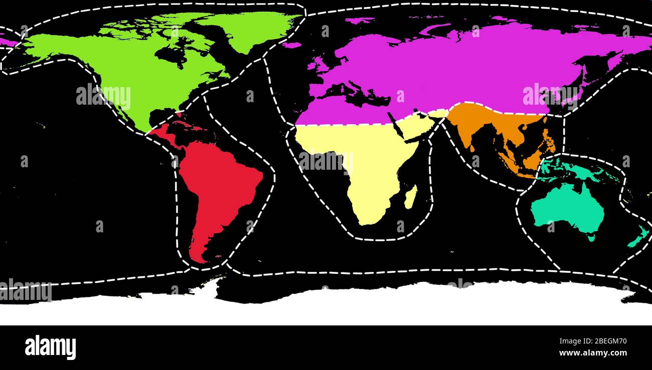 Les écozones de la terre Banque D'Images