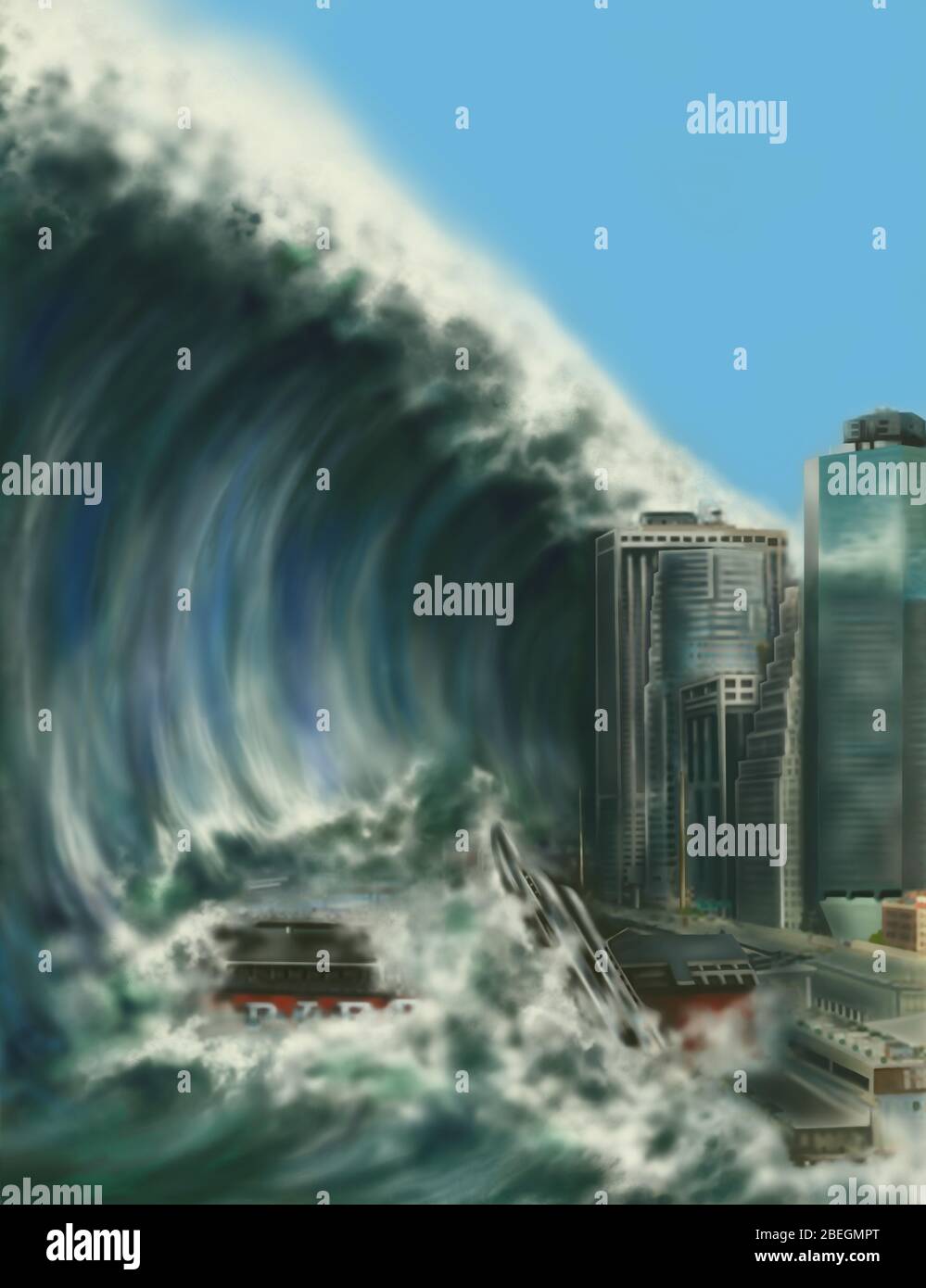 Tsunami Banque D'Images