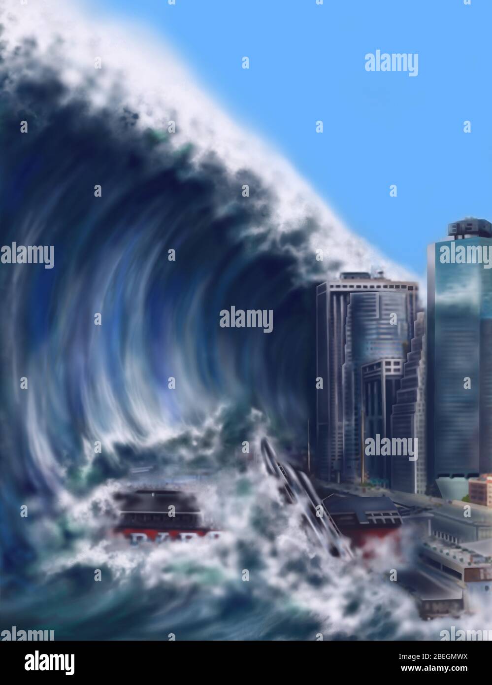 Tsunami Banque D'Images