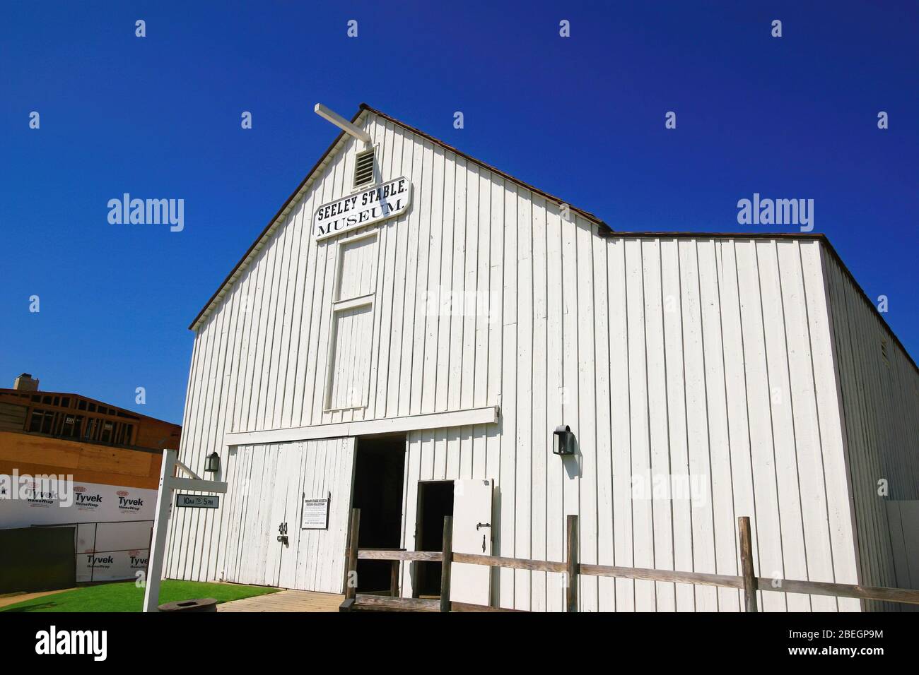 San Diego, 20 AOÛT 2009 - vue extérieure du Seeley stable Museum Banque D'Images