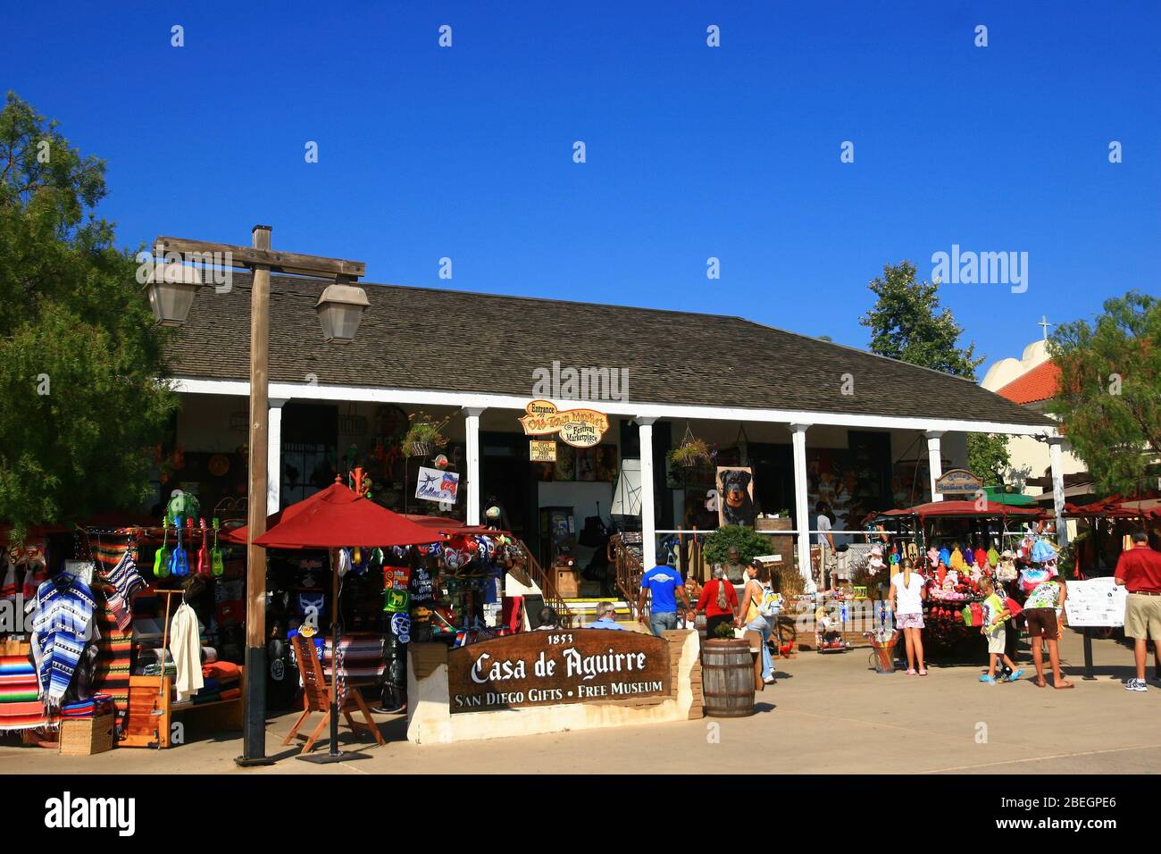 San Diego, 20 AOÛT 2009 - vue extérieure de la Casa de Aguire Banque D'Images
