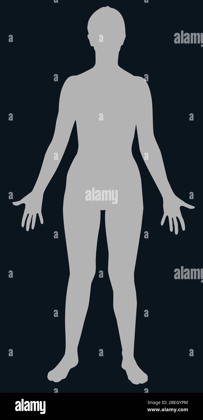 Silhouette d'une femme Banque D'Images