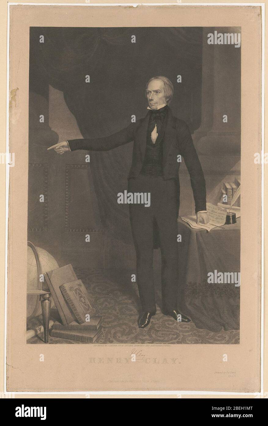 Henry Clay - gravé par J. Sartain à partir de dessins originaux et de daguerréotypes. Banque D'Images