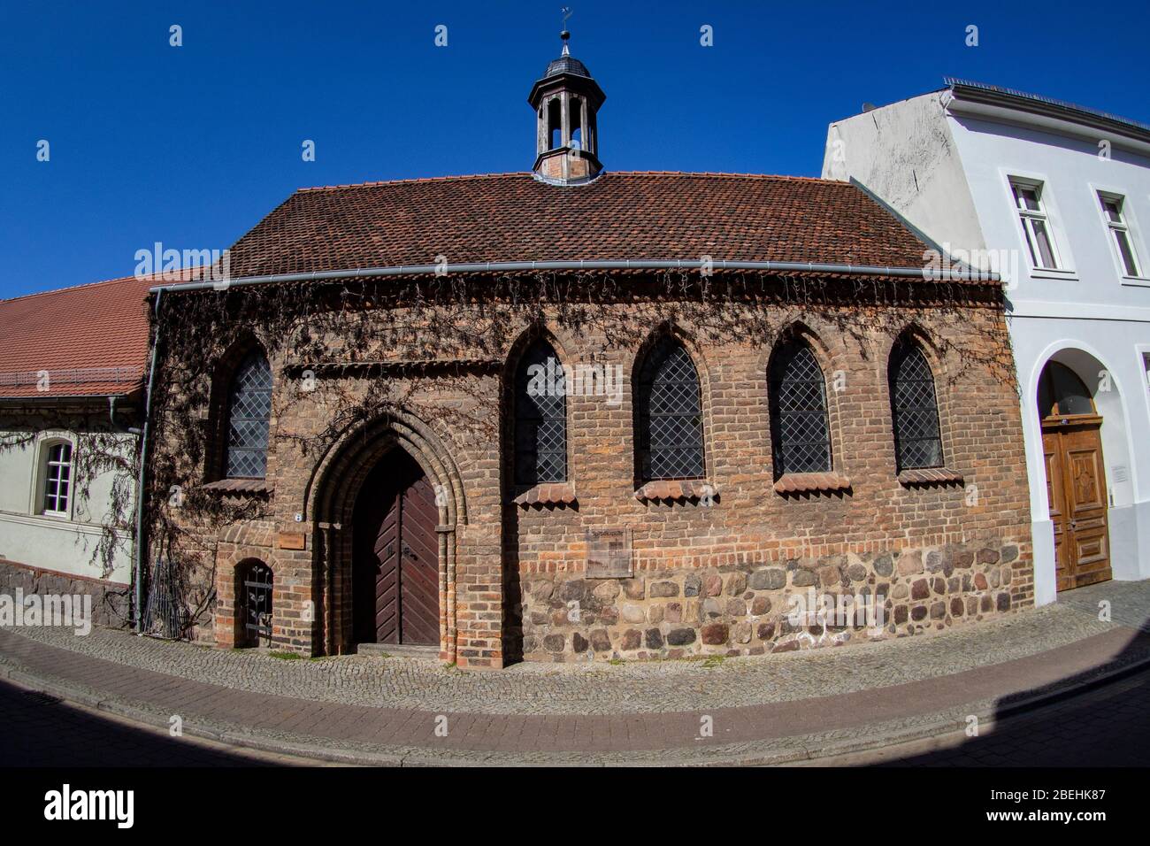 Gransee, Allemagne. 7 avril 2020. Le musée d'histoire locale est installé dans une ancienne chapelle hospitalière de la ville de Gransee, dans le quartier Oberhavel, dans le Brandebourg. Crédit: Paul Zinken/dpa-Zentralbild/ZB/dpa/Alay Live News Banque D'Images