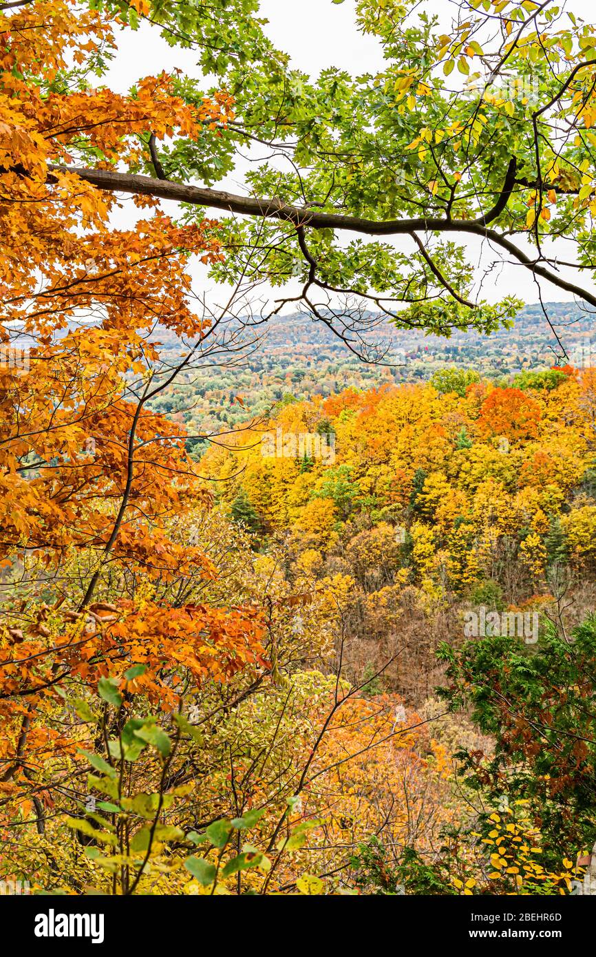 Dundas Valley escarpement du Niagara Hamilton Ontario Canada à l'automne Banque D'Images