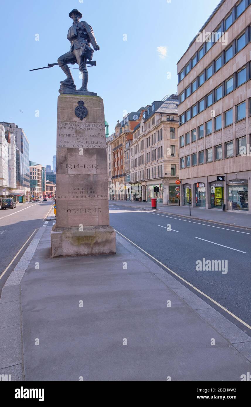 41ème MÉMOIRE DE LA DIVISION à Chancery Lane. Banque D'Images