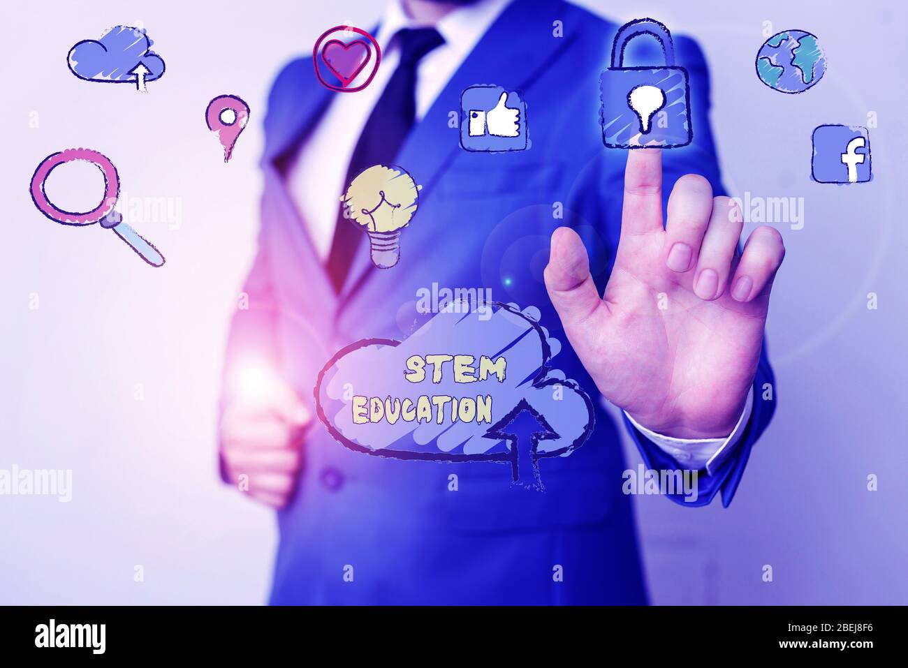 Signe texte montrant l'éducation de la tige. Photo d'affaires mettant en vedette développer pour préparer les élèves du primaire et du secondaire pour l'université Banque D'Images