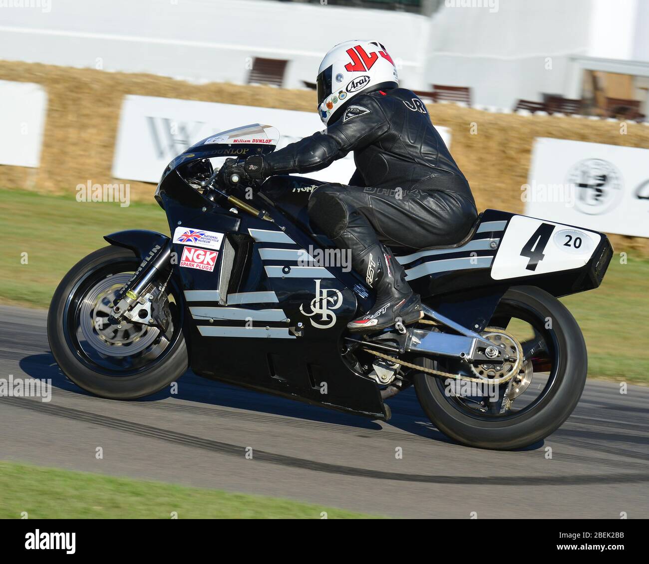 William Dunlop, Norton JPS RCW rotatif fonctionne, Goodwood Festival of Speed 2017, les pics de performances, Motorsports Game Changers, automobiles, voitures, fr Banque D'Images