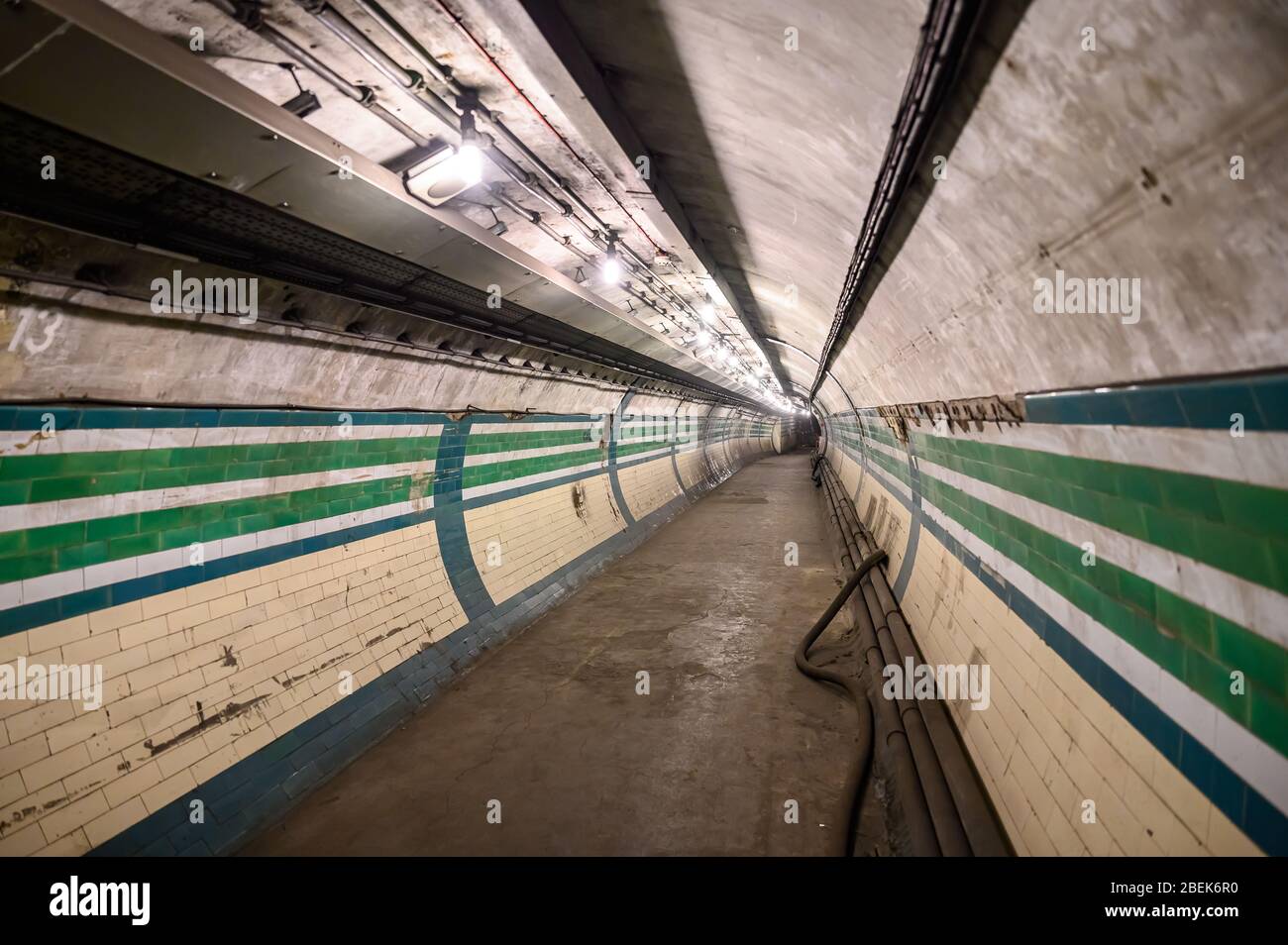 Piccadilly Circus Station, visite des tunnels de métro disutilisés de Hidden London, Londres Banque D'Images