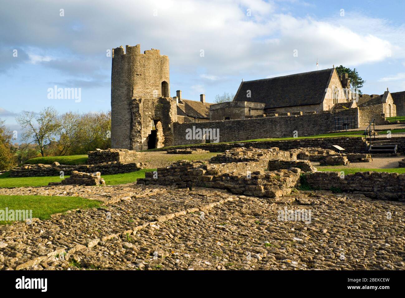 Château de Farleigh Hungerford, Somerset Angleterre. Un manoir fortifié construit par la famille Hungerford. Banque D'Images