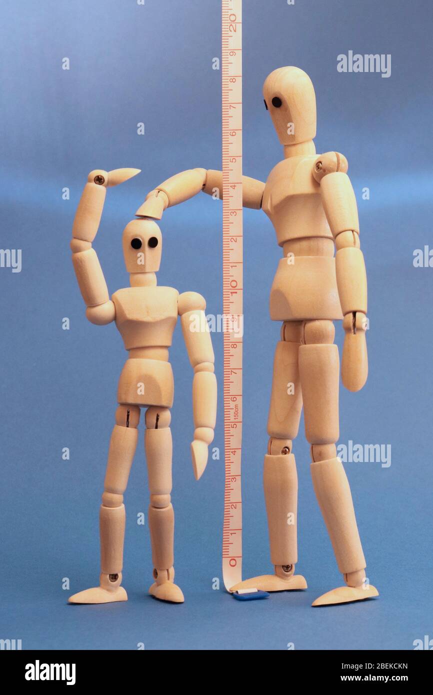 Illustration de la croissance à l'aide de manequInns Banque D'Images