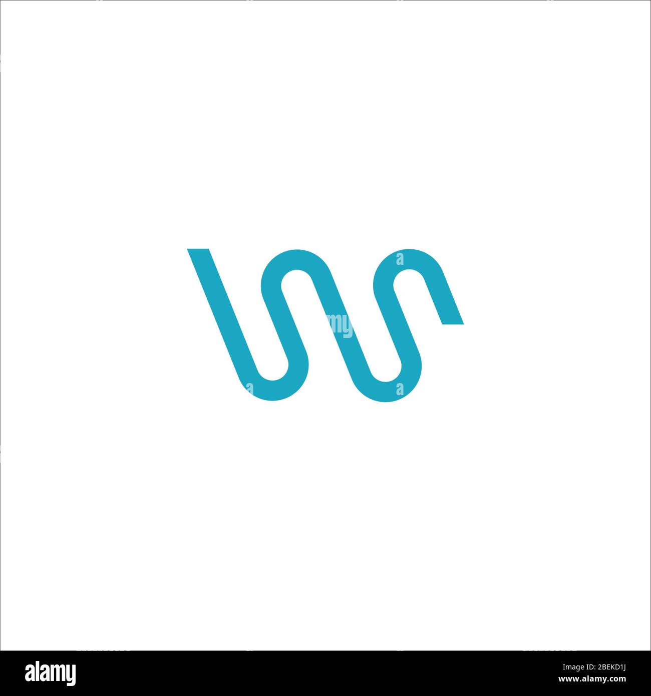 Lettre initiale logo ws ou logo sw modèle de conception vectoriel Illustration de Vecteur