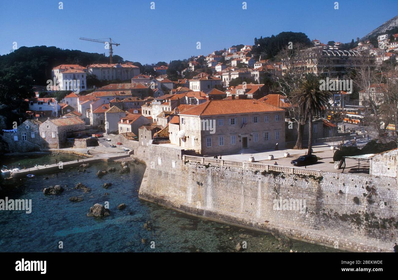 1994 Dubrovnik, Croatie - la ville photographiée lors d'un trêve d'attentats perpétrés par l'armée serbe Banque D'Images