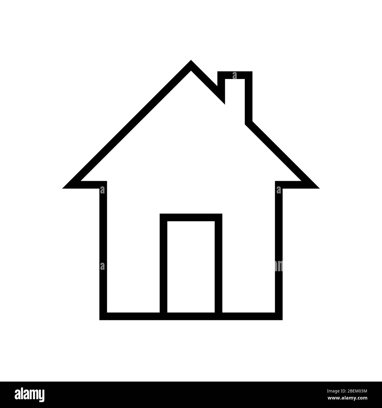 Chambre simple vecteur icône symbole logo Illustration de Vecteur