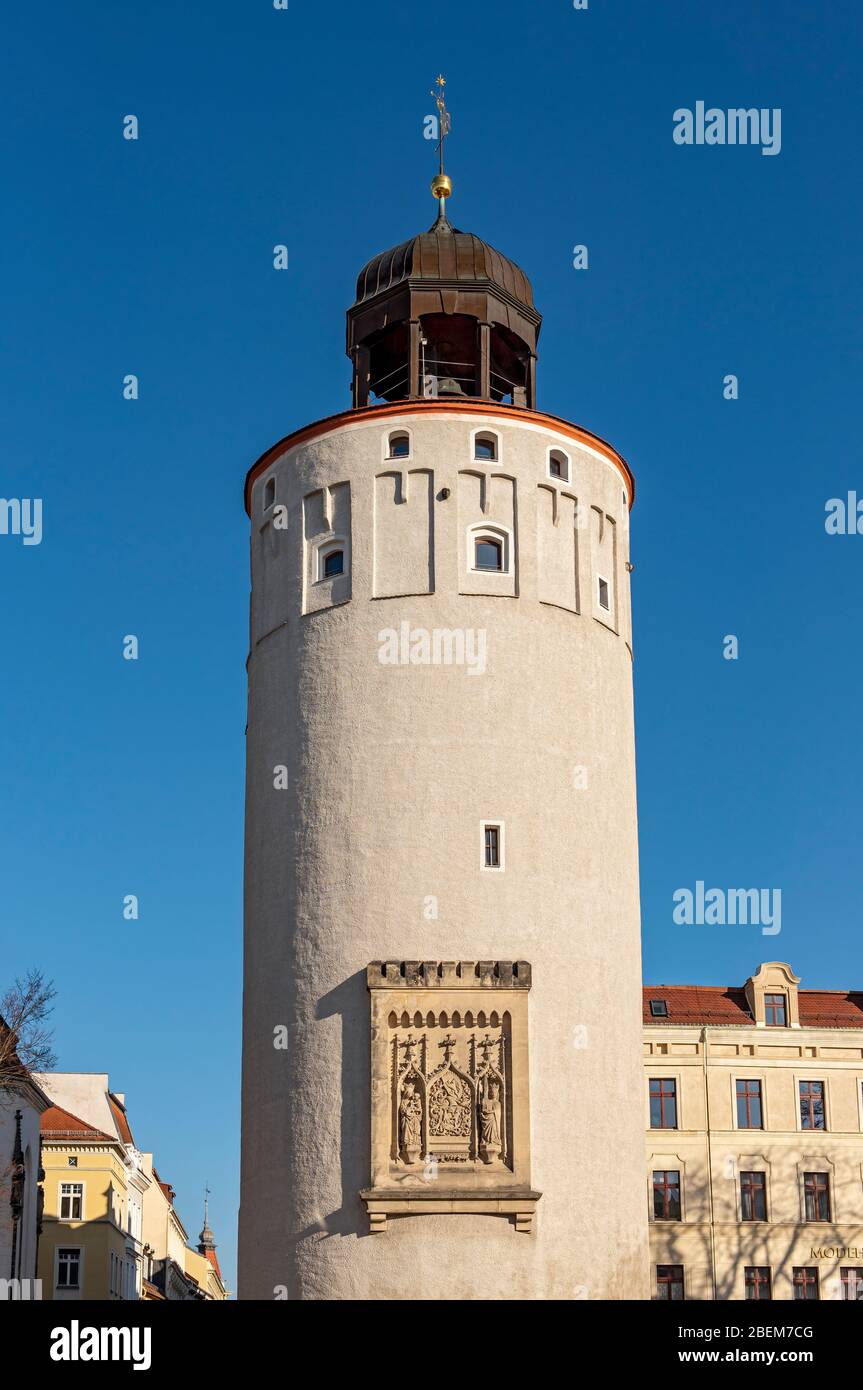 Dicker Turm (Fat Tower), Görlitz (Goerlitz), Allemagne Banque D'Images