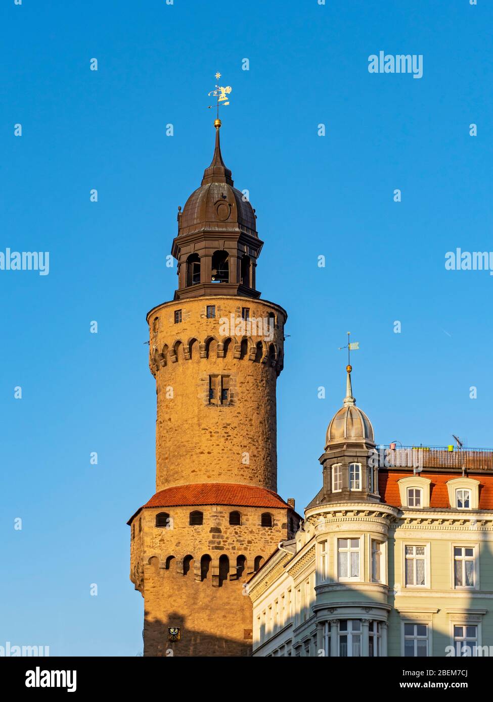 Reichenbach Tower (Reichenbacher Turm), Görlitz (Goerlitz), Allemagne Banque D'Images