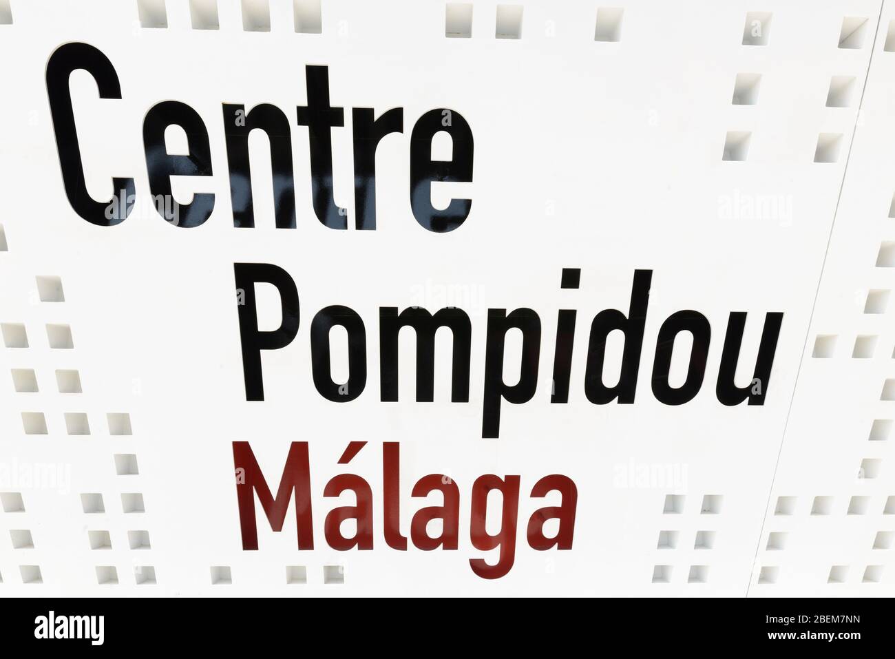 MALAGA, ESPAGNE - 3 SEPTEMBRE : centre Pombidou à Malaga, Espagne Banque D'Images