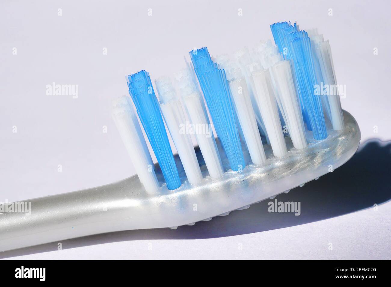 Brosse à dents isolée sur fond blanc Banque D'Images