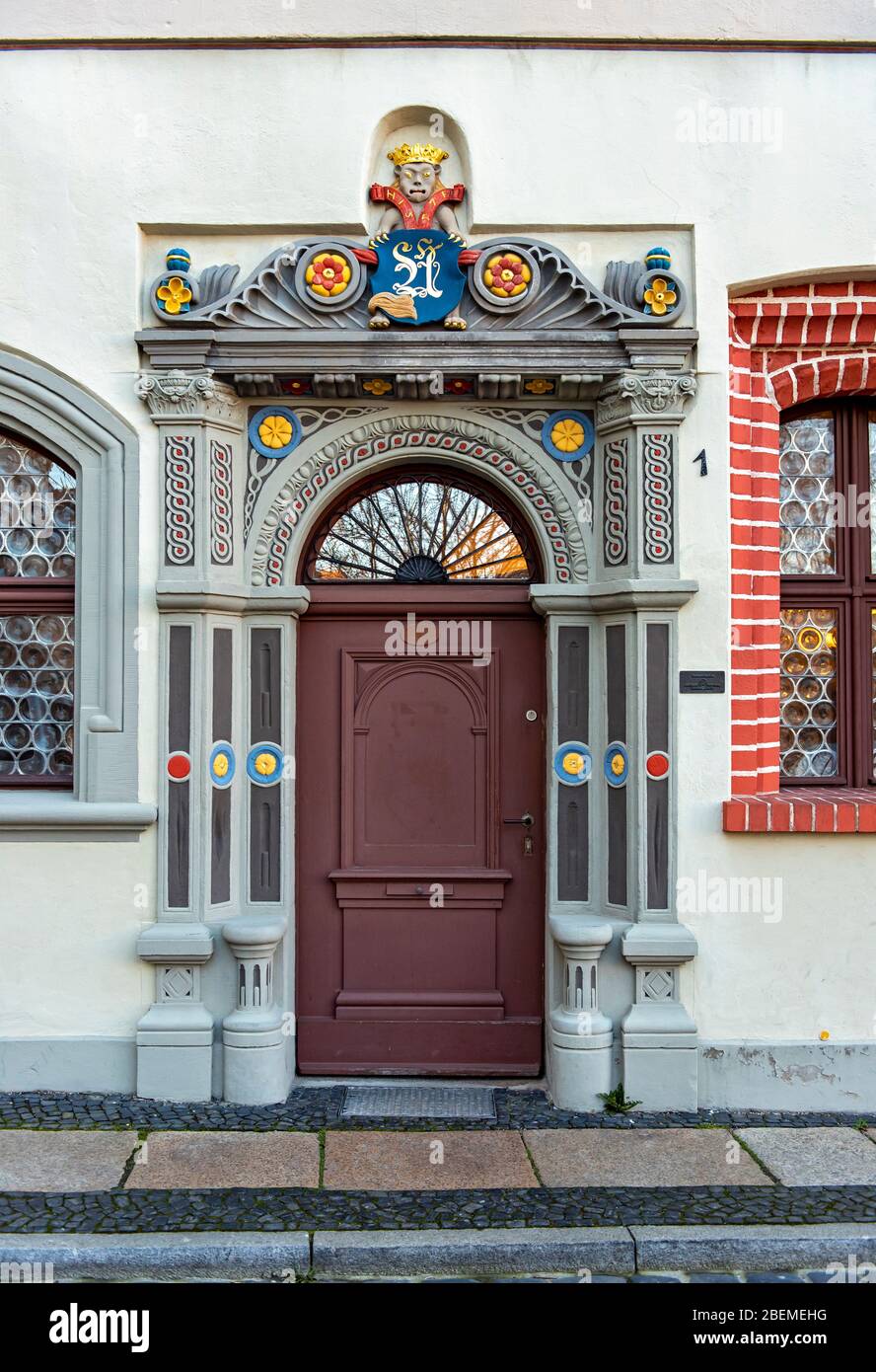 Portail Renaissance à Langenstraße 1, Görlitz, Allemagne Banque D'Images