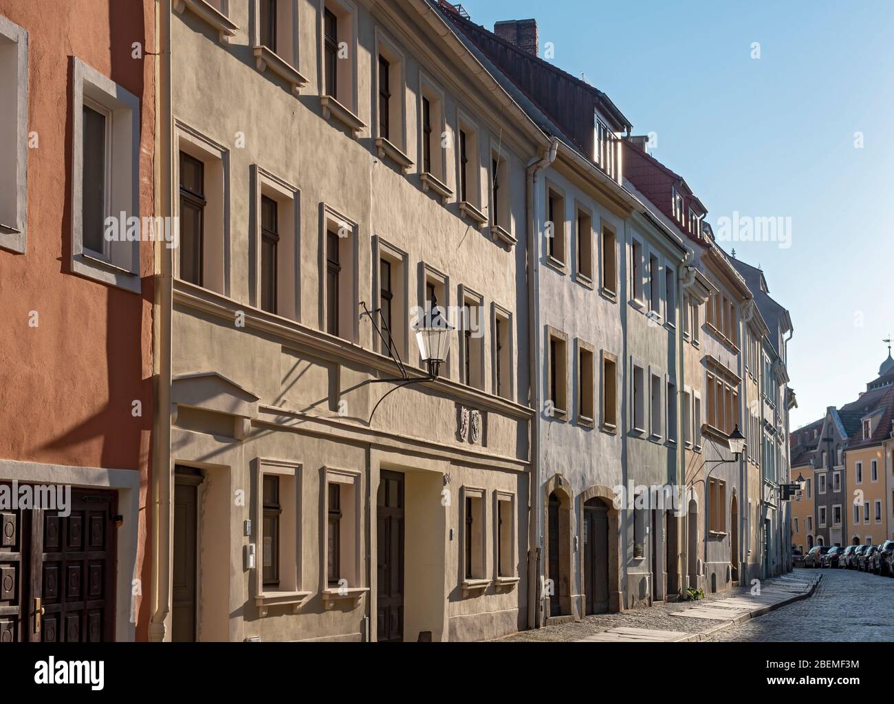 Rue Steinweg à Görlitz Nikolaivorstadt (Goerlitz), Allemagne Banque D'Images