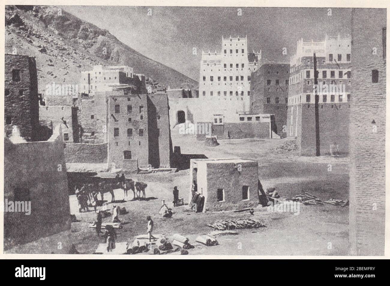 Photo noir et blanc vintage des années 1930 de Seyun. Banque D'Images