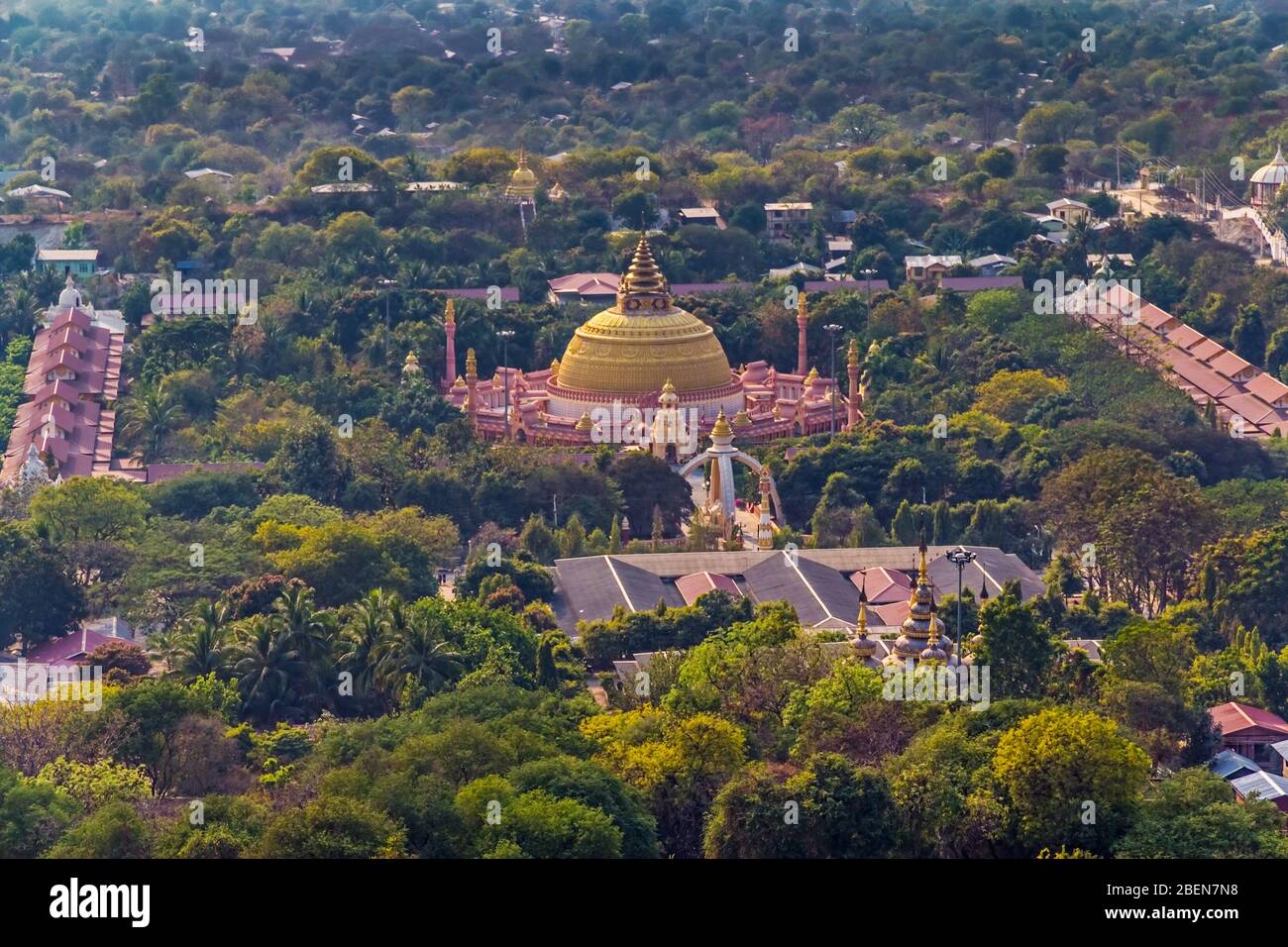 Panorama de la ville de Mandalay Banque D'Images