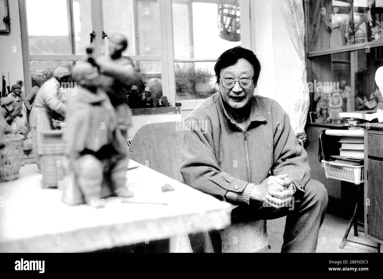 Zhang Naiying le successeur de la cinquième génération de TianjinClay Figure Zhang Banque D'Images